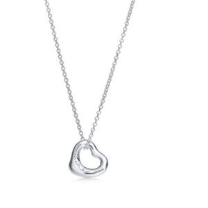 🌼 Tiffany & Co Sterling Silver 925 Elsa Peretti Open Heart Necklace